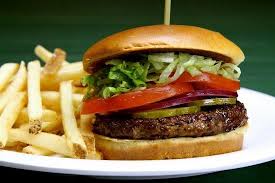 burger and fries